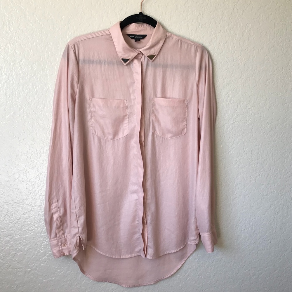 Rock & Republic Button Up Blouse - Picture 1 of 5